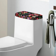 Ensemble de 2 couvercles de réservoir de toilette en forme de champignon, anti-poussière et faciles à nettoyer