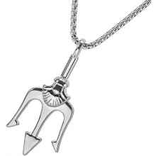 Poseidon Trident Necklace Hip-Hop Style Unisex