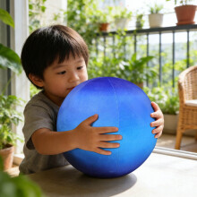 Coussin rond décoratif doux et moelleux, idéal pour l'éducation scientifique