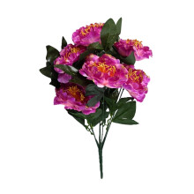 Bouquet de pivoines artificielles Ă paillettes 50 cm
