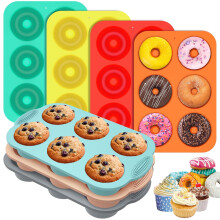 Silicone Muffin Pan 7-Piece Set 6-Cup Non-Stick Baking Mold