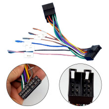 20-Pin ISO Car Radio Adapter Cable Cross Male to Female