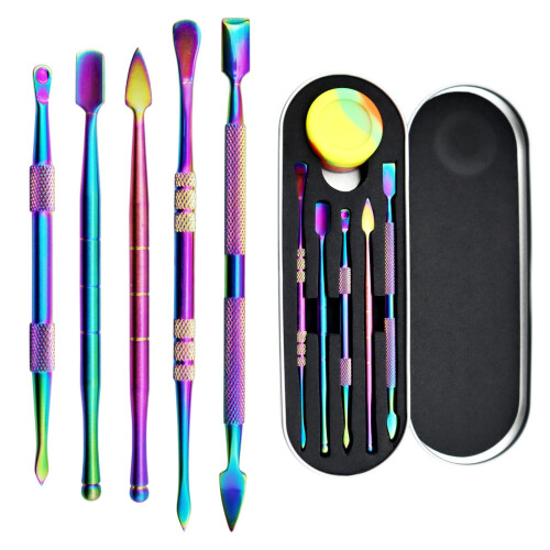 Wax Carving Tool Set 6-Piece with Silicone Container and