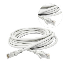 CAT6 Ethernet Cable Copper White 1 Set