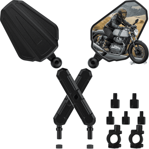 Universal Motorcycle Mirror with Ball-Head Mount 8/10mm