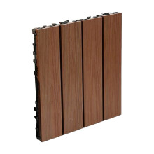 Interlocking Deck Tiles Teak Style 30x30 cm