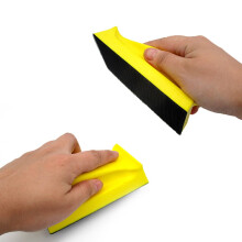 Yellow Rectangular PU Foam Sanding Disc Block 1 Piece