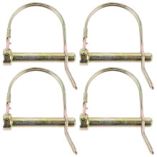 D-Shaped Locking Coupler Pin for Trailer Hitch 4 Pcs