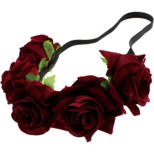 Red Floral Headband Fabric Flower 7cm Hair Accessory
