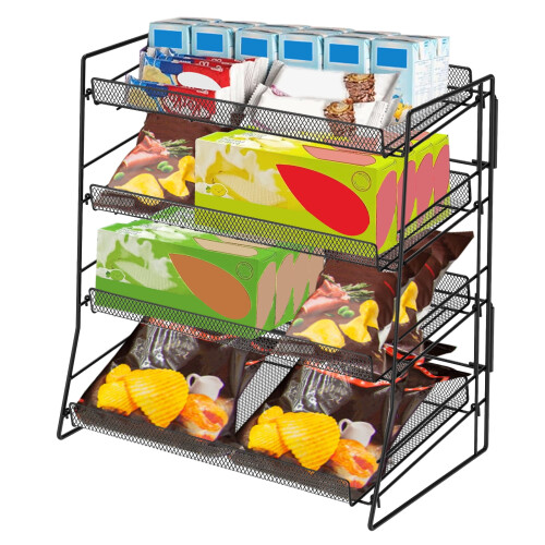 Metal Candy Display Rack for Counter – Snack Organizer