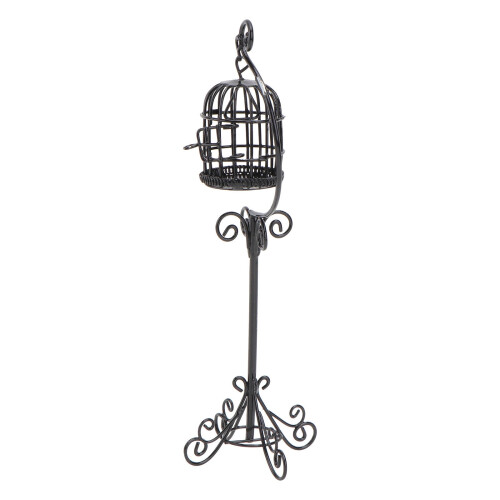 Mini Birdcage with Bracket Outdoor Decorative Accessory 2
