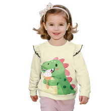 Dinosaur Long Sleeve Sweatshirt for Toddlers Soft Fabric