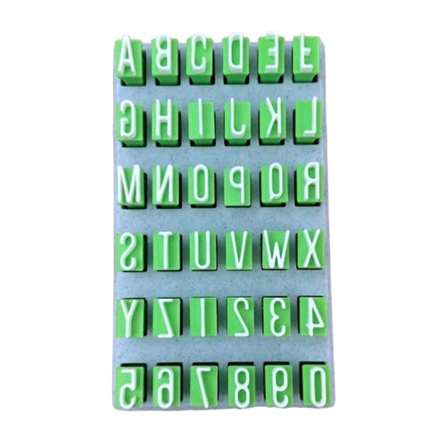 Heavy Duty Polymer Stamp Molds Font Size 12