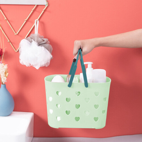 Portable Shower Caddy Tote Lightweight Plastic Basket with