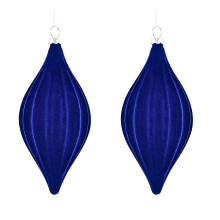 Christmas Ball Ornaments Flocked Soft Texture Set of 12
