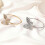 Butterfly Bangle Bracelet 925 Silver with Cubic Zirconia 2