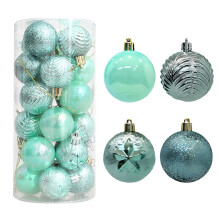 Boules de Noël incassables, lot de 24, 3,8 cm (1,5 pouce).