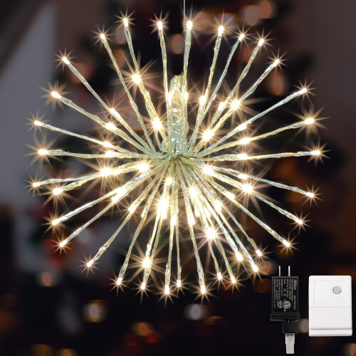 15 inch 60 LED 3D Starlight Burst Warm White 10 Function