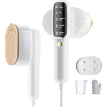 Portable Turbo Steamer for Clothes White 5 Modes