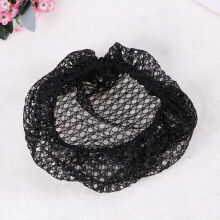 Hairnets Polyester Black Full Cover 12 Pcs