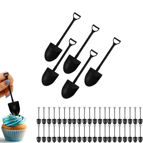 Plastic Mini Shovel Spoons Portable 48 pcs