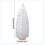 White Mini Christmas Tree with Wooden Base 11.8 inch 3