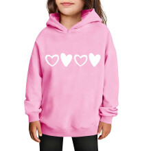 Kids Hooded Fleece-Lined Wool Sweatshirt Long Sleeve