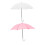 Doll Umbrella Plastic White 2 Pack 6