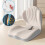 L-Shaped Car Seat Cushion Memory Foam White 1