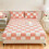 Drap-housse pour lit simple, poches profondes, coins élastiques antidérapants, rose 1