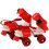 Quad Roller Skates Adjustable Fit Double Wheels 3 Colors 1