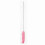 Brosse de nettoyage de paille extra longue réutilisable rose 1