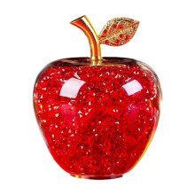 Ornement en verre en forme de pomme cristalline, décoration intérieure, cadeau de Noël