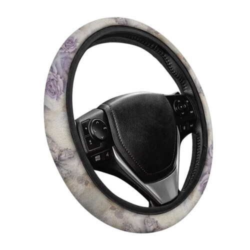 Κάλυμμα τιμονιού με εκτύπωση Marble Rose 15 ιντσών