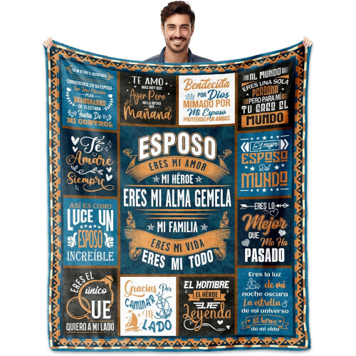 Kuscheldecke für Brüder (152 x 127 cm) – Geburtstags- oder Weihnachtsgeschenk