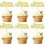 Retirement Cupcake Toppers Golden Theme 12 Pcs 1