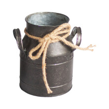Vase rustique vintage en boîte à lait (1 pièce)