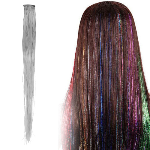 Extensions à clips lisses et colorées de 50 cm