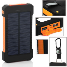 Power bank solare da 50000 mAh con doppie porte USB e LED