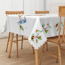 Nappe rectangulaire Mizhona Aquarelle Colibri 152 cm x
