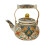 Vintage enamel stovetop teapot with ceramic handle and 1