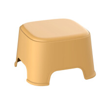 Tabouret en plastique empilable, mini et résistant à l'humidité.