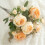 Bouquet de fleurs en soie, roses blanches et roses, 3 pièces 1