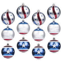 4th of July Hanging Balls Red White Blue 12PC