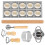 Set di 7 stampi per ravioli, ideale per uso domestico e professionale. 1
