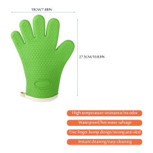 Gants de cuisine résistants à la chaleur en gel de silice (2 pièces)