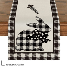Easter table decor set polyester runner and placemats