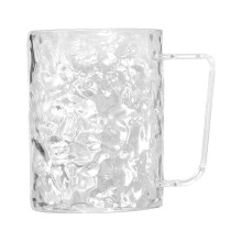 Tasses et mugs en verre transparent avec anse (6 pièces)