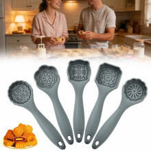 Mondkuchenform-Set, antihaftbeschichtet, traditionelles Backwerkzeug, 6-teilig