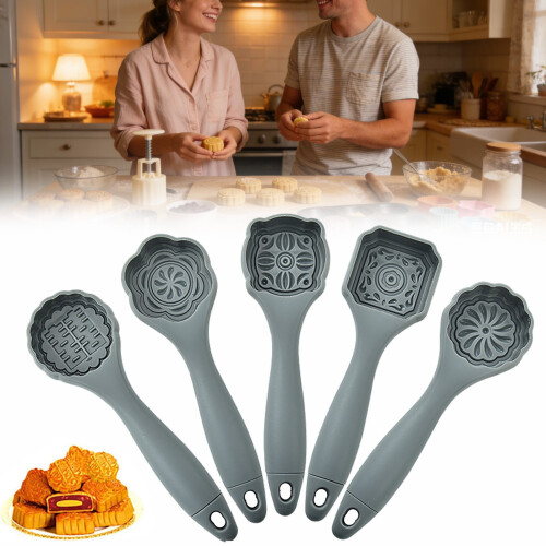 Σετ καλουπιών για mooncake με αντικολλητικά εργαλεία παραδοσιακού ψησίματος 6